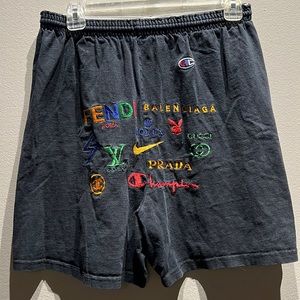 Champion logo vintage shorts